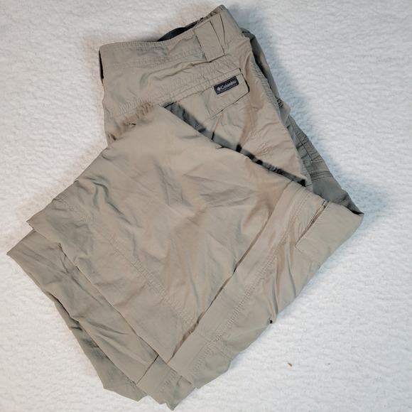 Columbia Other - Columbia Convertible Cargo Pants Mens 36x30 Khaki Tan Hiking Zip‎ Off Ripstop